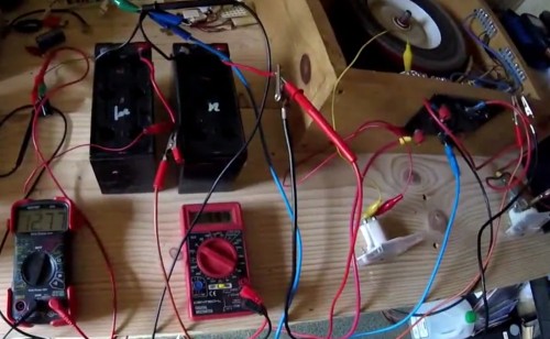 Experiment with Bedini motor and capacitors