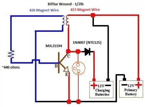 Bedini SSG motor circuit I am using