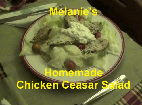 Make Chicken Ceasar Salad