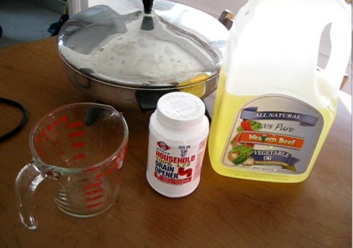 Ingredients for homemade soap