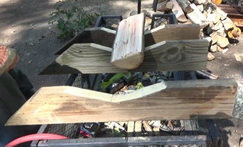 Laying out saw buck frame pieces