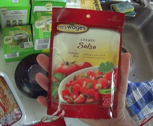 Mrs Wages all natural salsa mix