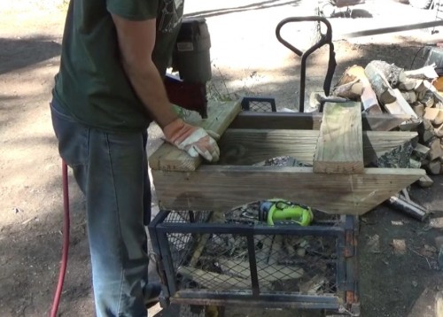 Nailing Sawbuck Frame Pieces Together