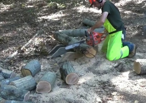 Testing out my new DIY sawbuck