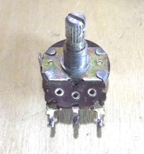 A common variable resistor also known as a Potentiometer
