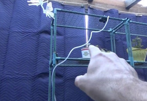Homemade Insulating Curtains In Greenhouse