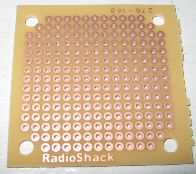 Perfboard for homemade LED lamp