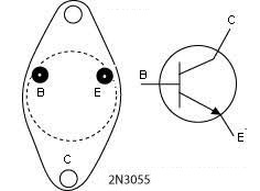 2N3055 Transistor Pinout Diagram