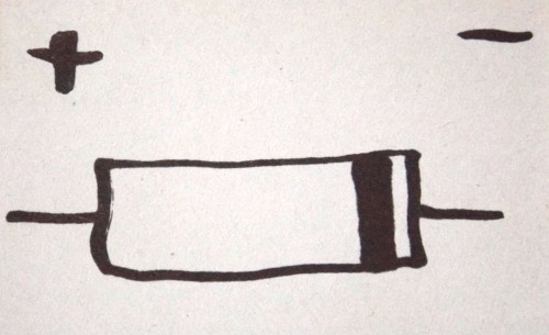 Drawing of a standard diode