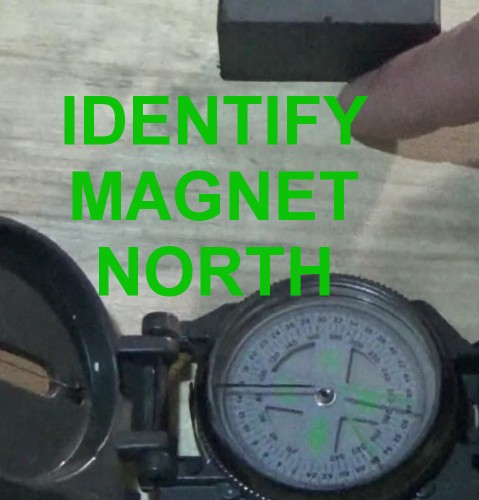 How to identify a magnet North pole with a compass