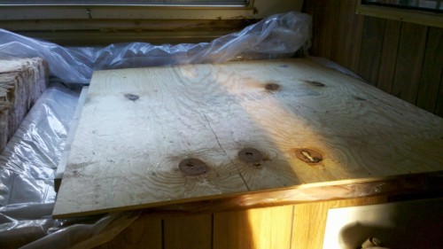 New wood and insulation in my pickup camper