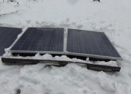 Solar Panels In Snow