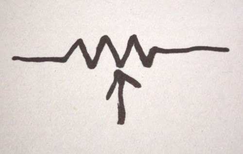Variable resistor schematic diagram