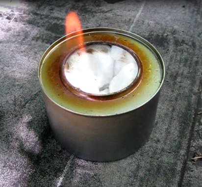 Make an emergency alcohol stove
