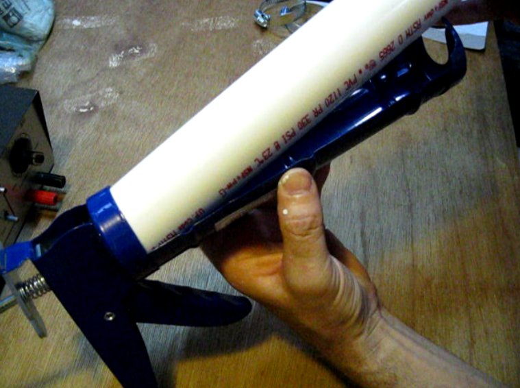 Make A Caulk Gun Biomass Press