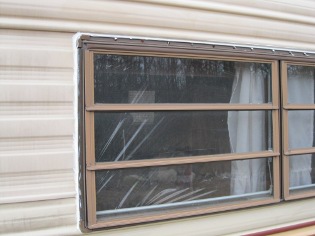 Use silicone sealant to patch up your trailer or camper