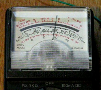 Reading an Ohmmeter Reading an analog Ohm meter