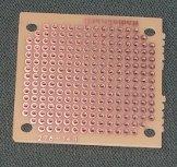 Pre-drilled circuit board with copper pads Pre-drilled circuit board